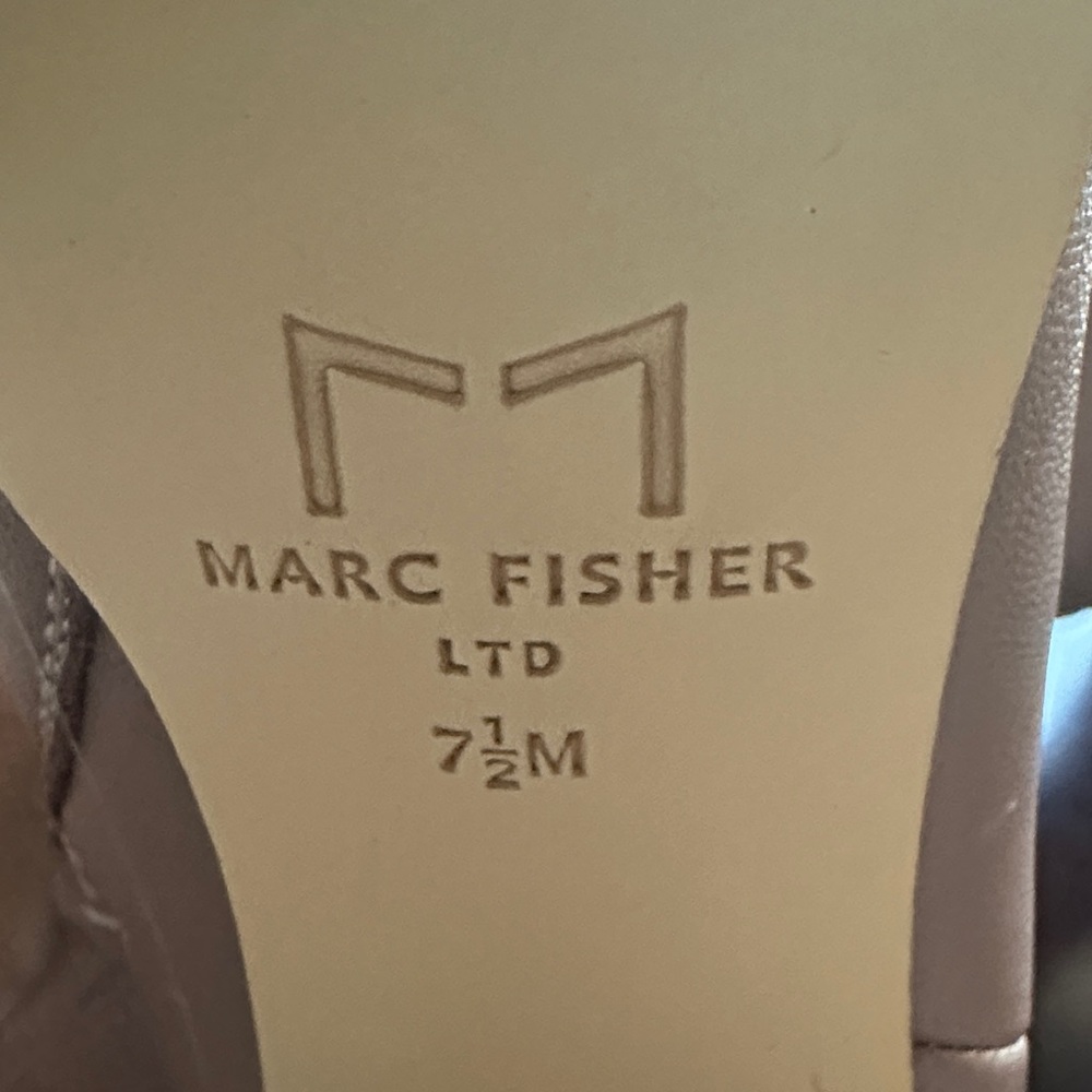 Marc Fisher LTD Cream Leather Boots - Picture 8 of 8